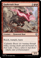 Javali da Presa Sísmica / Quaketusk Boar - Magic: The Gathering - MoxLand